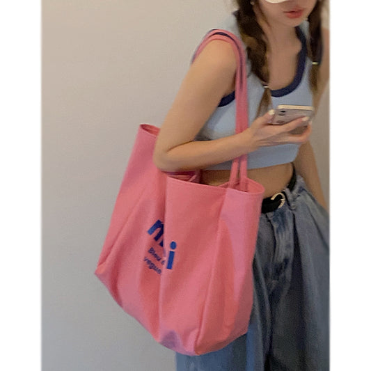 Large Canvas Tote Bag Women's Shopping Handbag