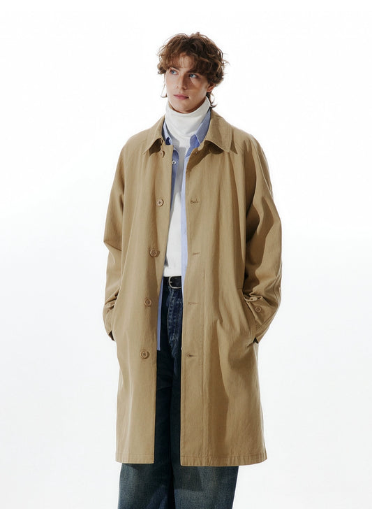 Unisex 260g Twill Cargo Long Coat