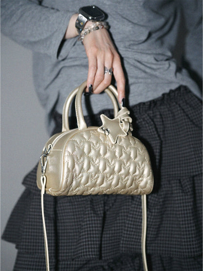 Embroidered Star Tote Pillow Shoulder Crossbody Bag