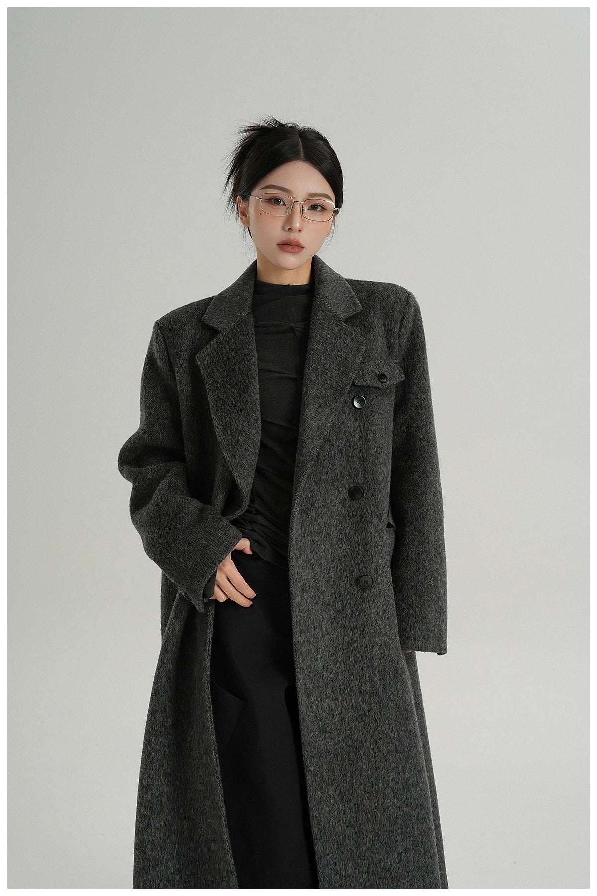 Premium Cashmere Woolen Long Coat