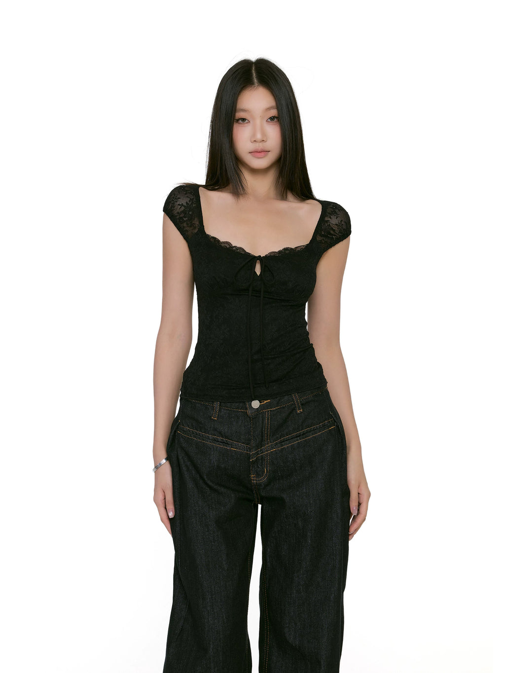 Floral Lace-Back Camisole Top