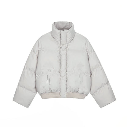Stand-Up Collar Boxy Puffer Jacket