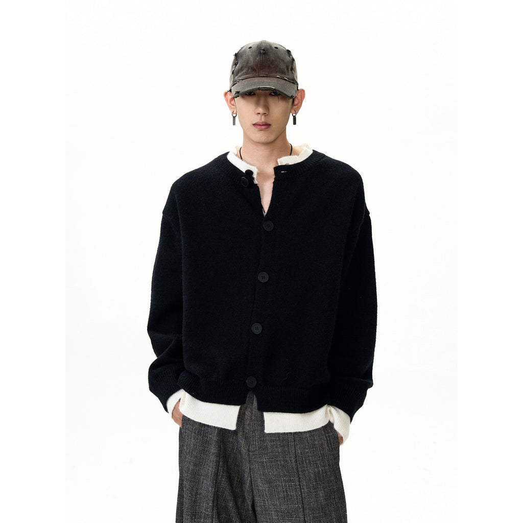 Casual Double-Layered Two Cardigans Sweaters
