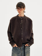 Old Money Spliced Plaid Cardigan