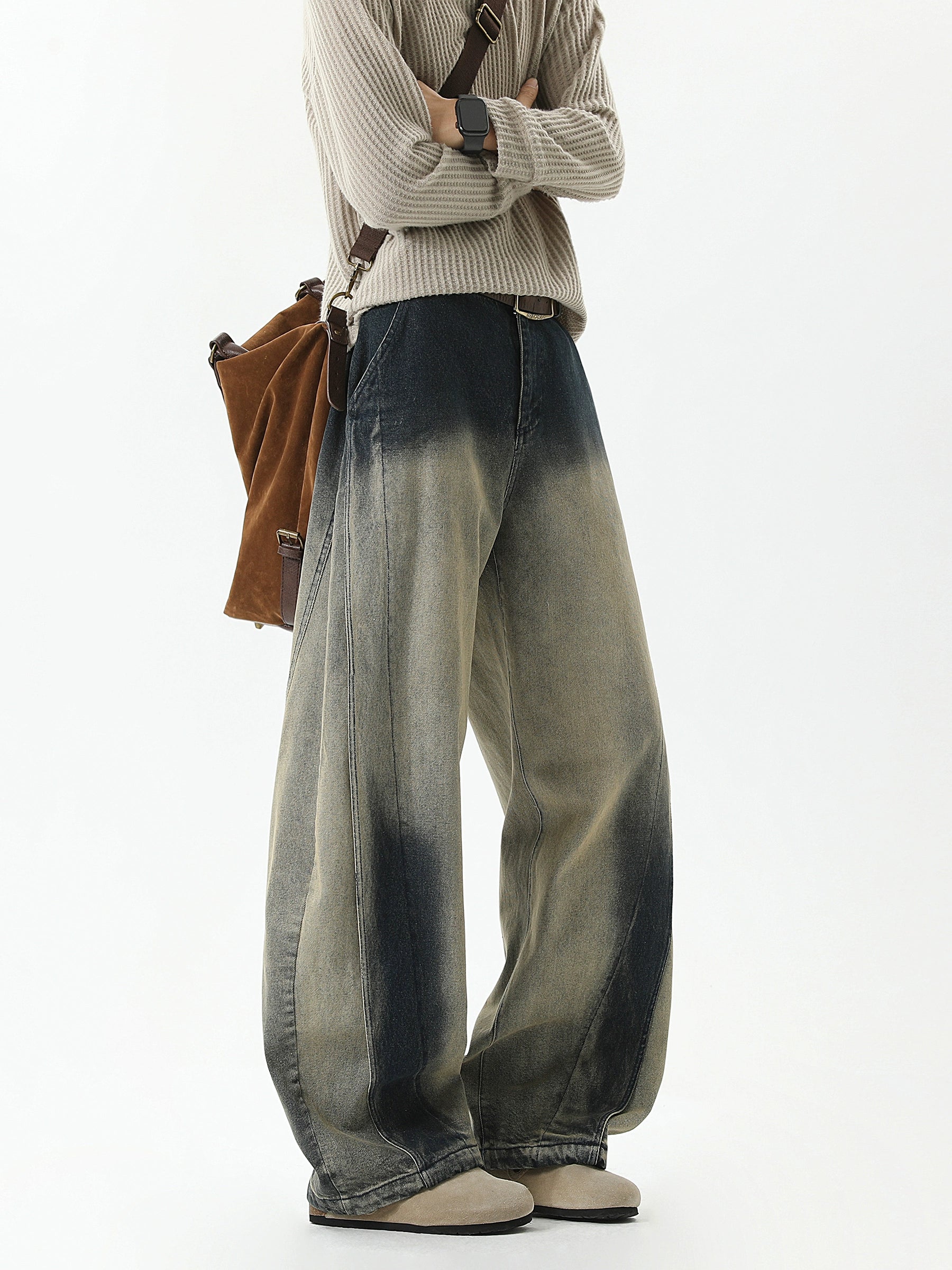 Street Vibe Casual Loose Distressed Wide Leg Jeans