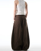 Retro Cropped Wide-Leg Pants