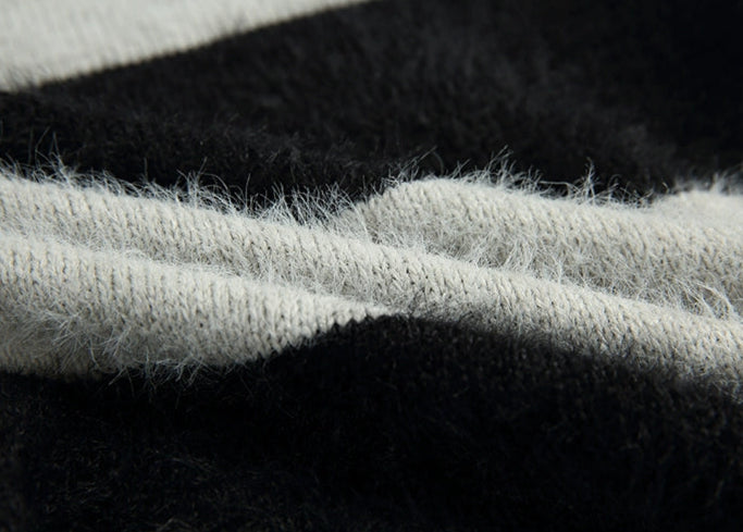 Striped Basic Winter Sweater