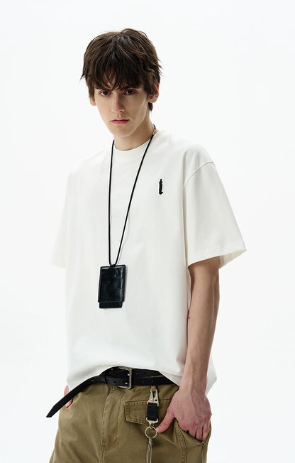 Simple Luxury Embroidery "i" Tee