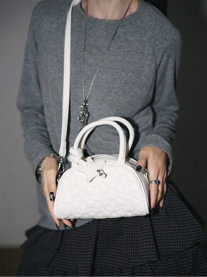 Embroidered Star Tote Pillow Shoulder Crossbody Bag
