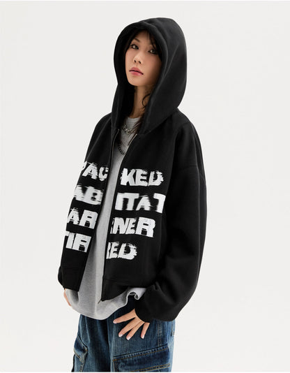 Cardigan Sweatshirt Couple Cleanfit Hooded Long Sleeve Jacket