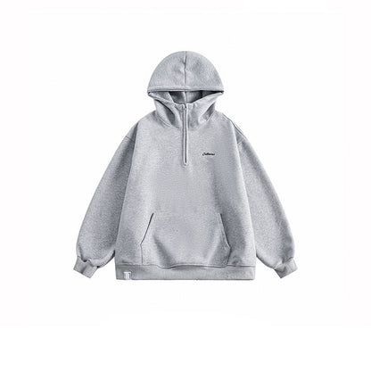Oversize Half Zip Catteeius Hoodie