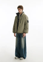 Reversible Thickened Down Puffer Jacket
