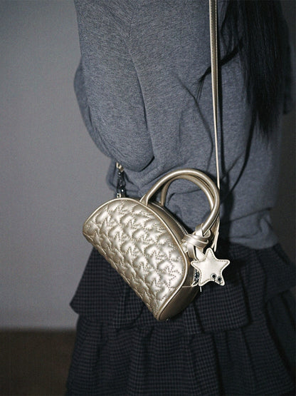 Embroidered Star Tote Pillow Shoulder Crossbody Bag