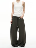 Retro Curved Stitching Sweatpants