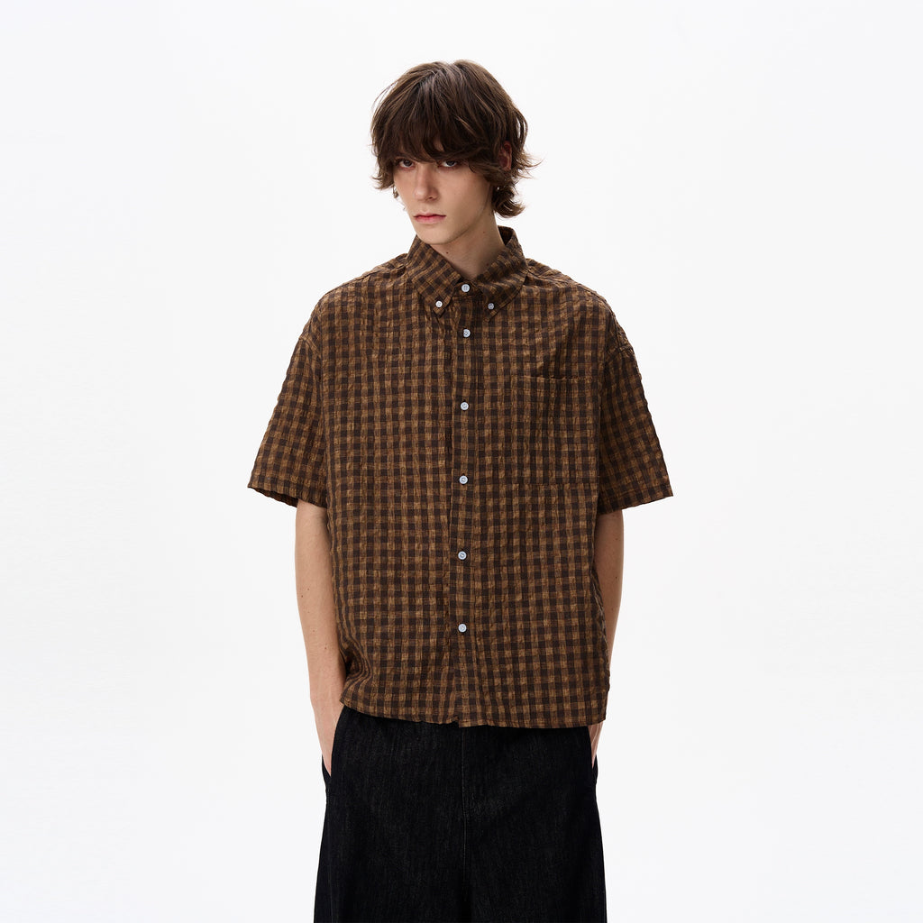 American Brown Plaid Shirt