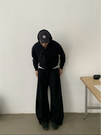 Retro Straight-Leg Sweatpants