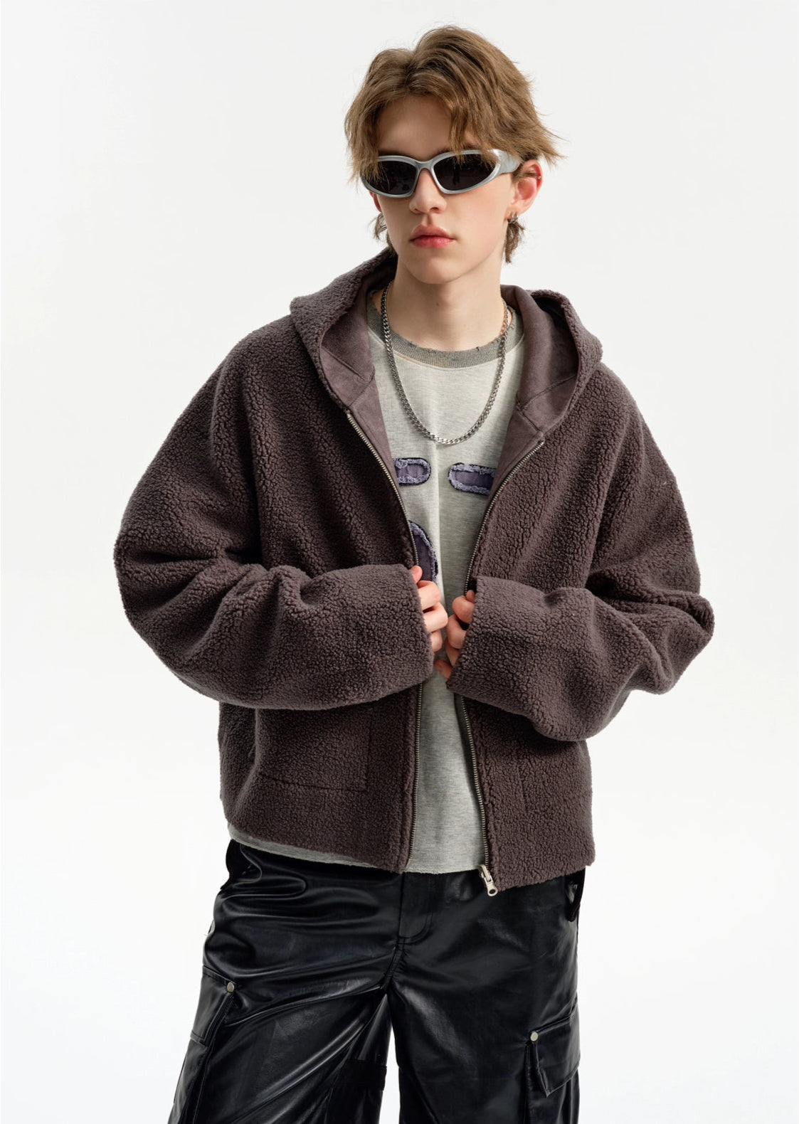Soft Woolen Hooded Cotton Jacket
