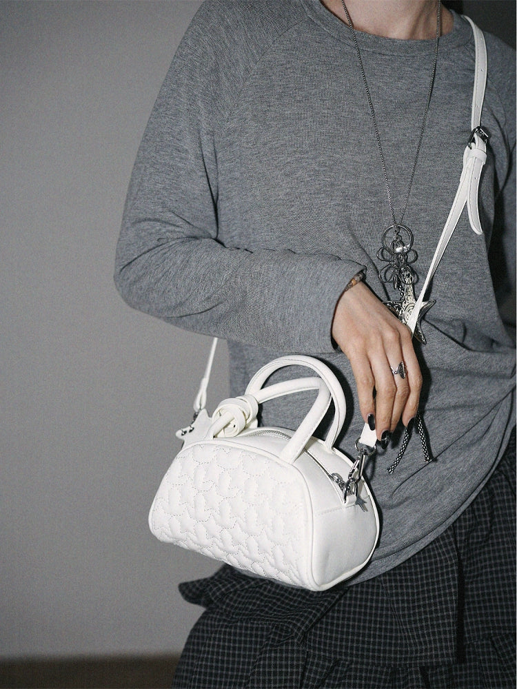 Embroidered Star Tote Pillow Shoulder Crossbody Bag