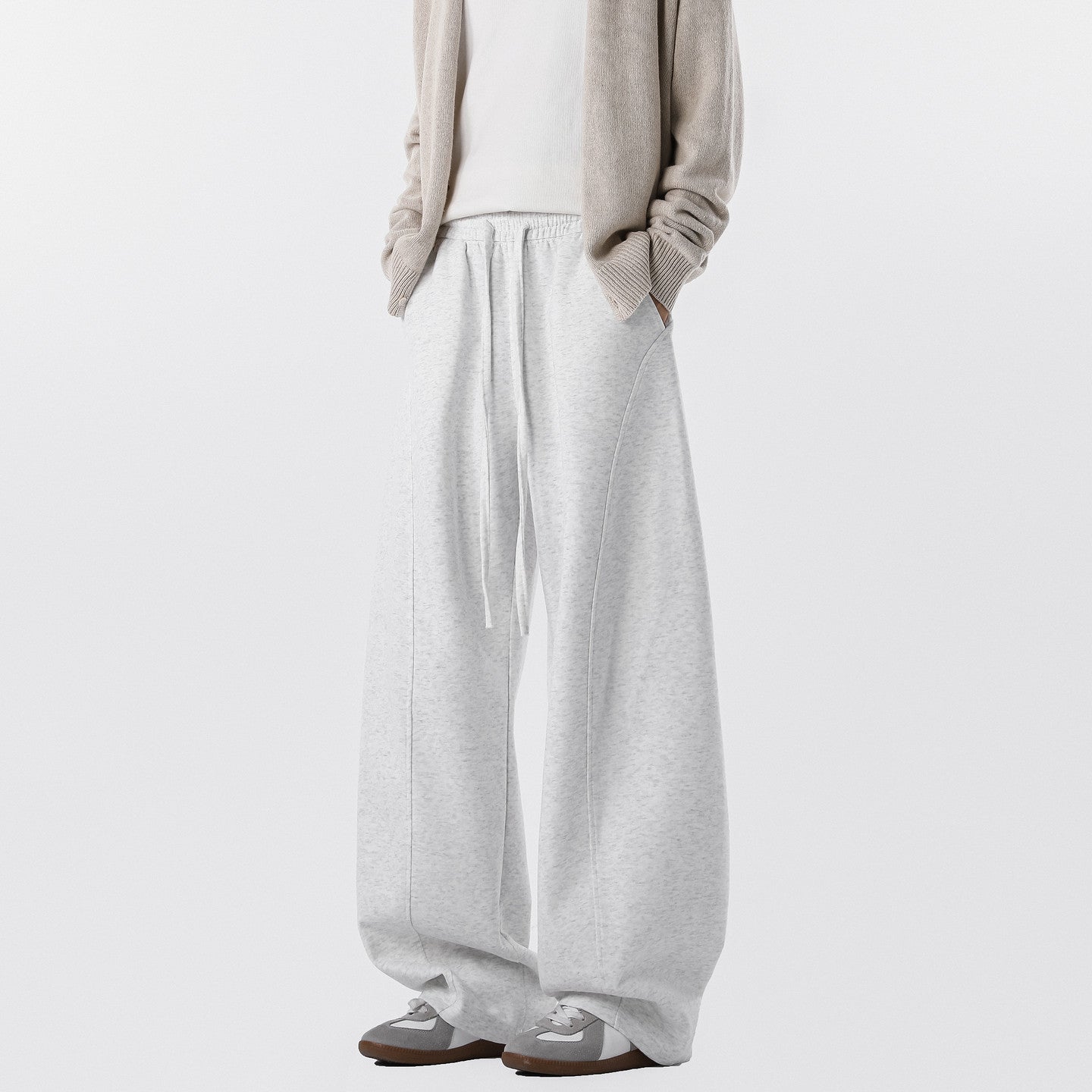 Minimal Curve Wide-Leg Pants