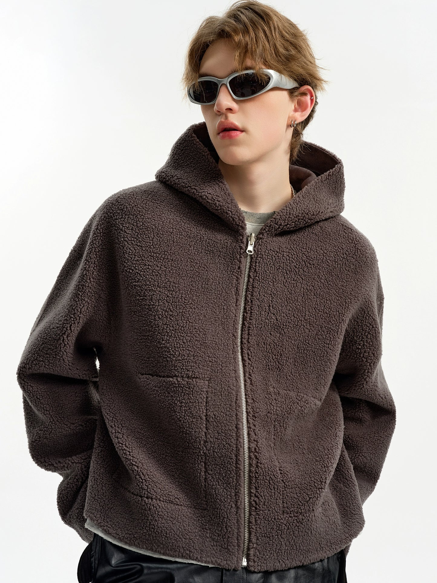 Soft Woolen Hooded Cotton Jacket