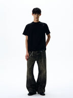 Simple Polaris Cropped Embroidered Tee