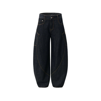 Wide Side Pocket Cropped Wide Jeans