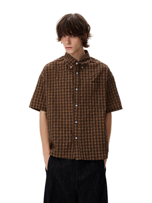 American Brown Plaid Shirt