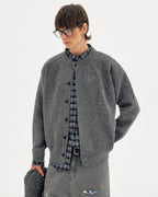 Old Money Spliced Plaid Cardigan