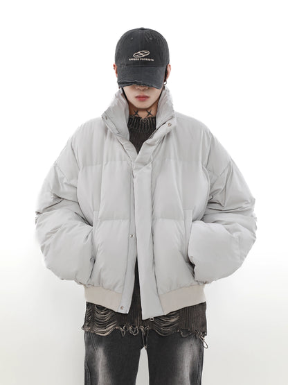 Stand-Up Collar Boxy Puffer Jacket