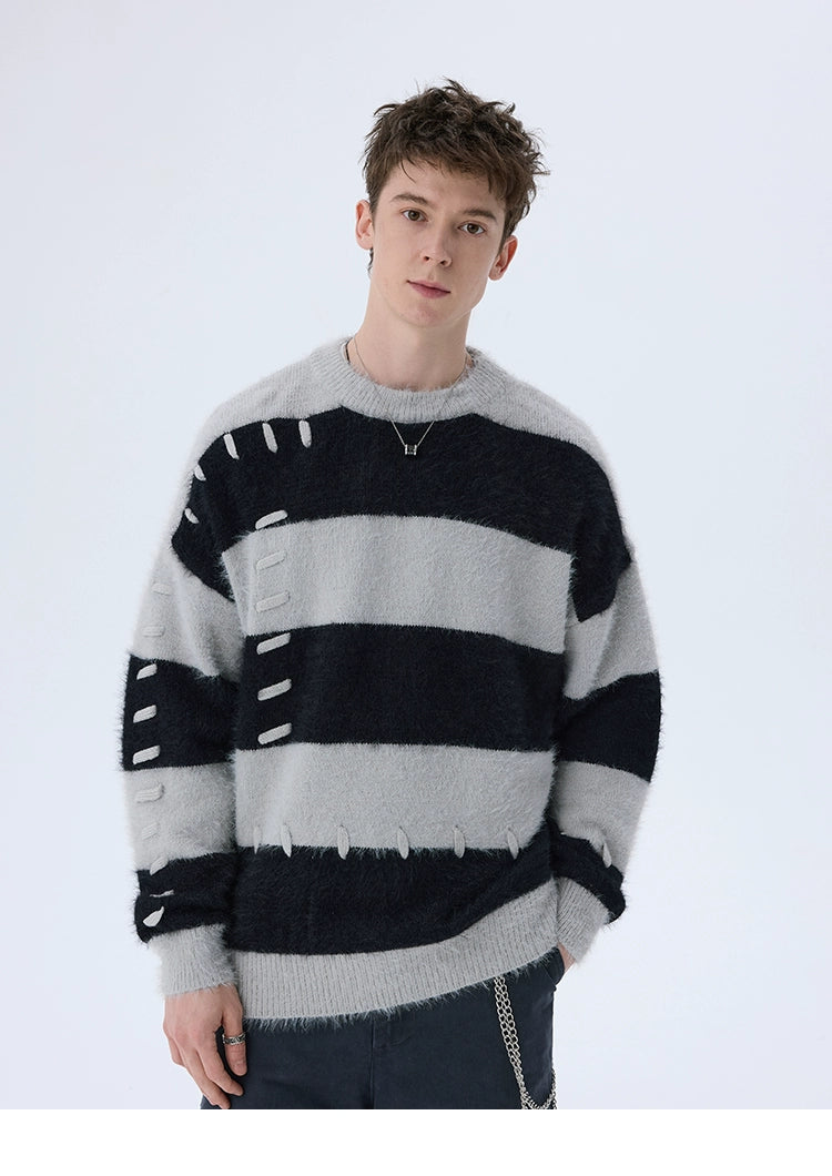Striped Basic Winter Sweater