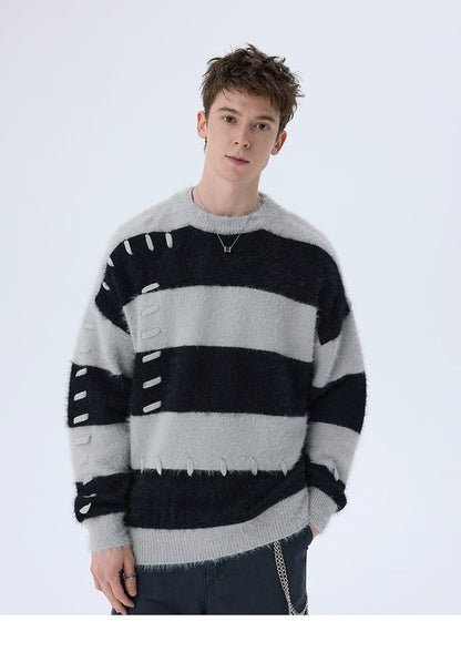 Striped Basic Winter Sweater