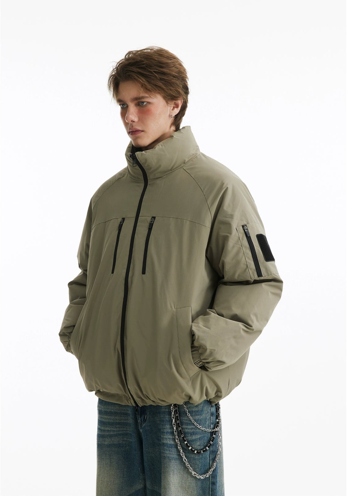 Reversible Thickened Down Puffer Jacket