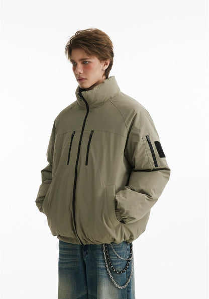 Reversible Thickened Down Puffer Jacket