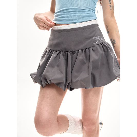 Chiffon College High Waist Skirt