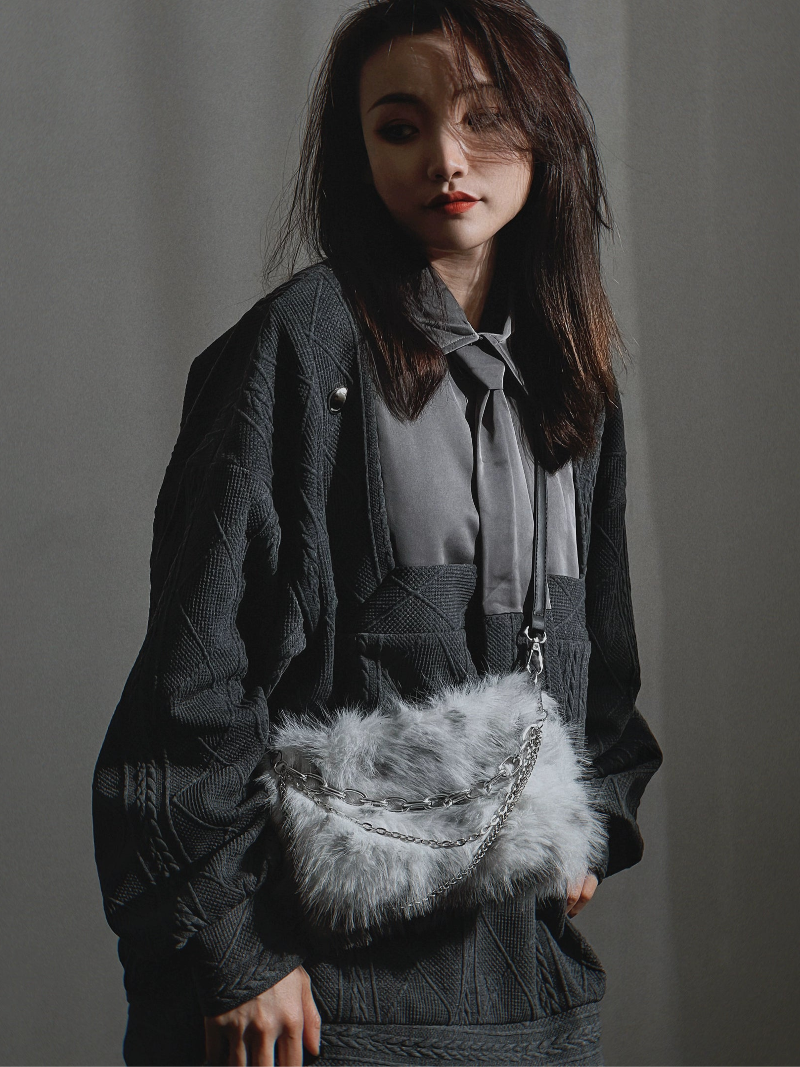 Fur Plush One Shoulder Underarm Bag