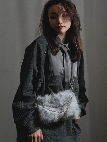 Fur Plush One Shoulder Underarm Bag