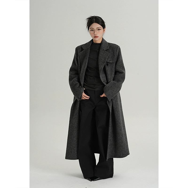 Premium Cashmere Woolen Long Coat