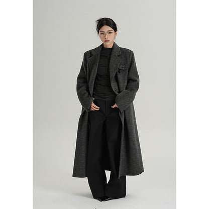 Premium Cashmere Woolen Long Coat