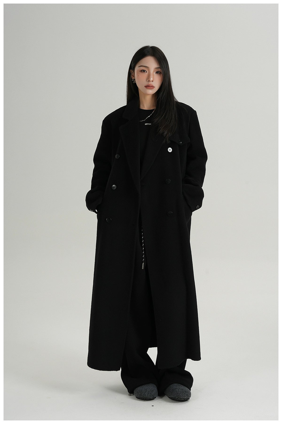 Premium Cashmere Woolen Long Coat