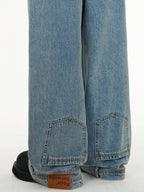 Reversed Wide-Leg Jeans