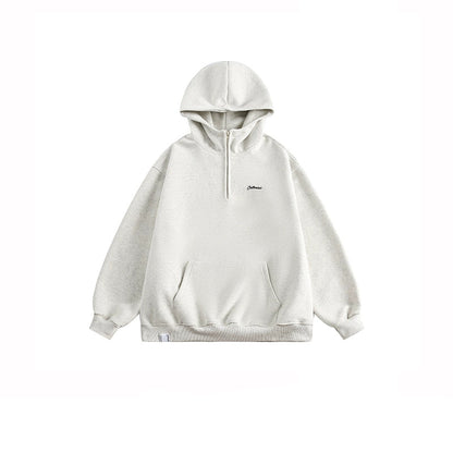 Oversize Half Zip Catteeius Hoodie