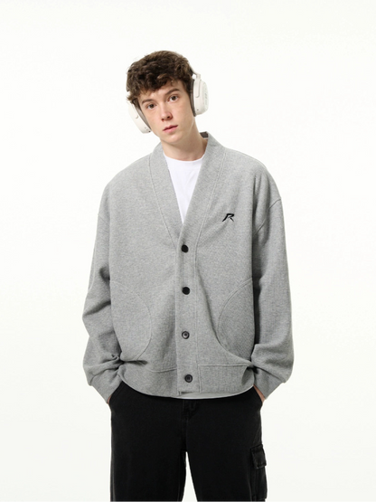 Casual V-Neck Button Cardigan