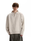 Polo Collar Knit Sweater