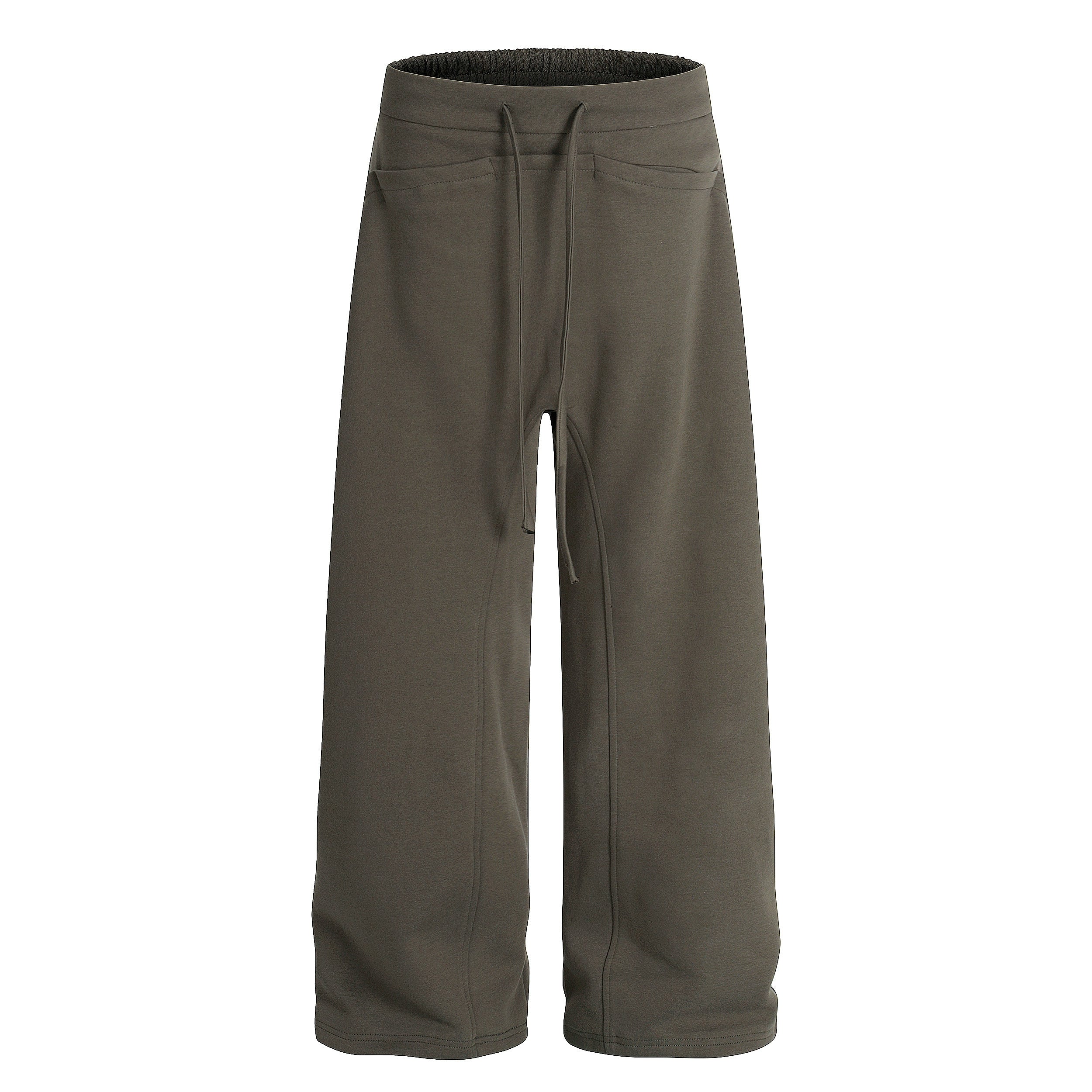 Retro Curved Stitching Sweatpants