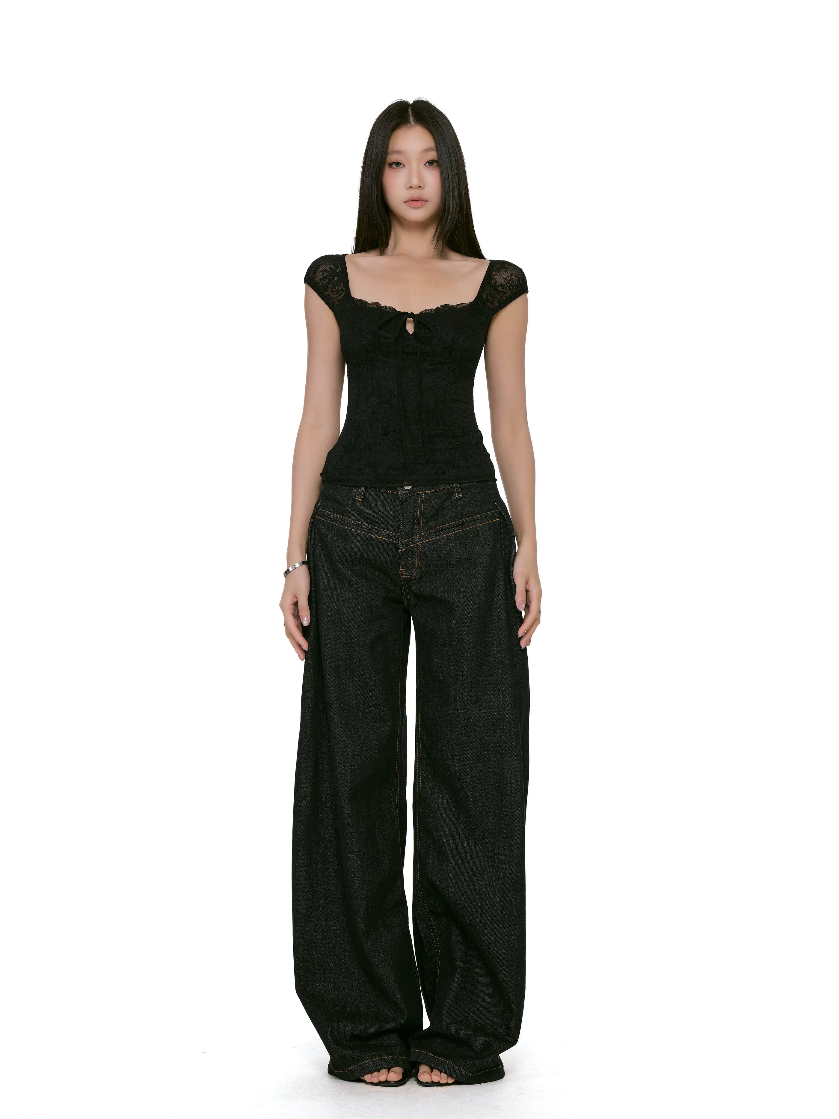 Floral Lace-Back Camisole Top