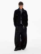 Vintage Deconstructed Suede Corduroy Jacket