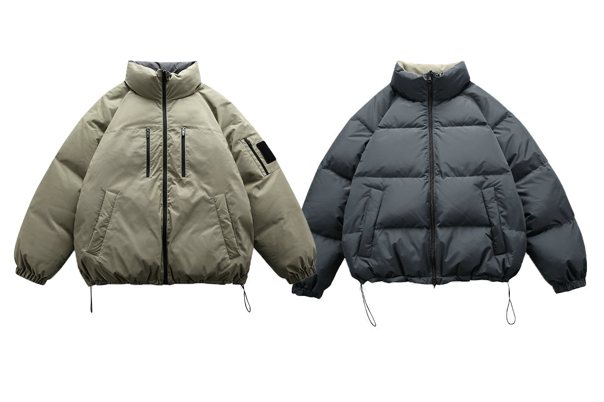 Reversible Thickened Down Puffer Jacket