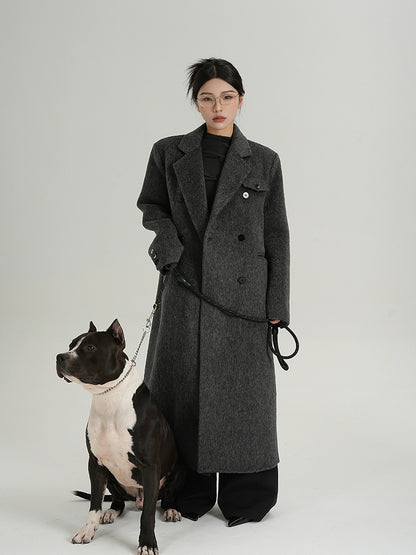 Premium Cashmere Woolen Long Coat