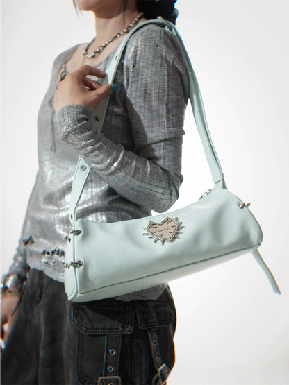 Heart of Thorns Armpit Baguette Crossbody Bag