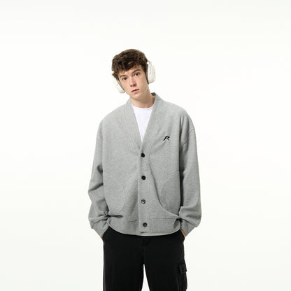 Casual V-Neck Button Cardigan